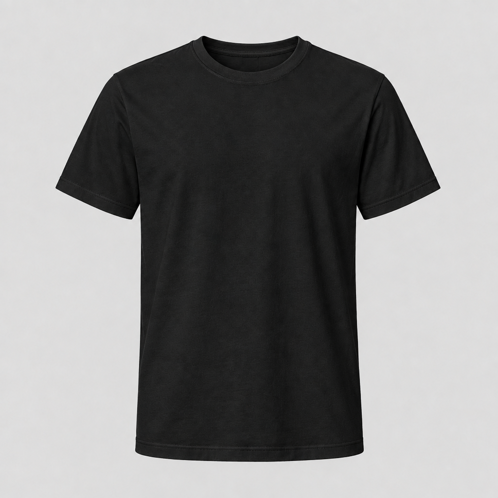 Black T-shirt mockup