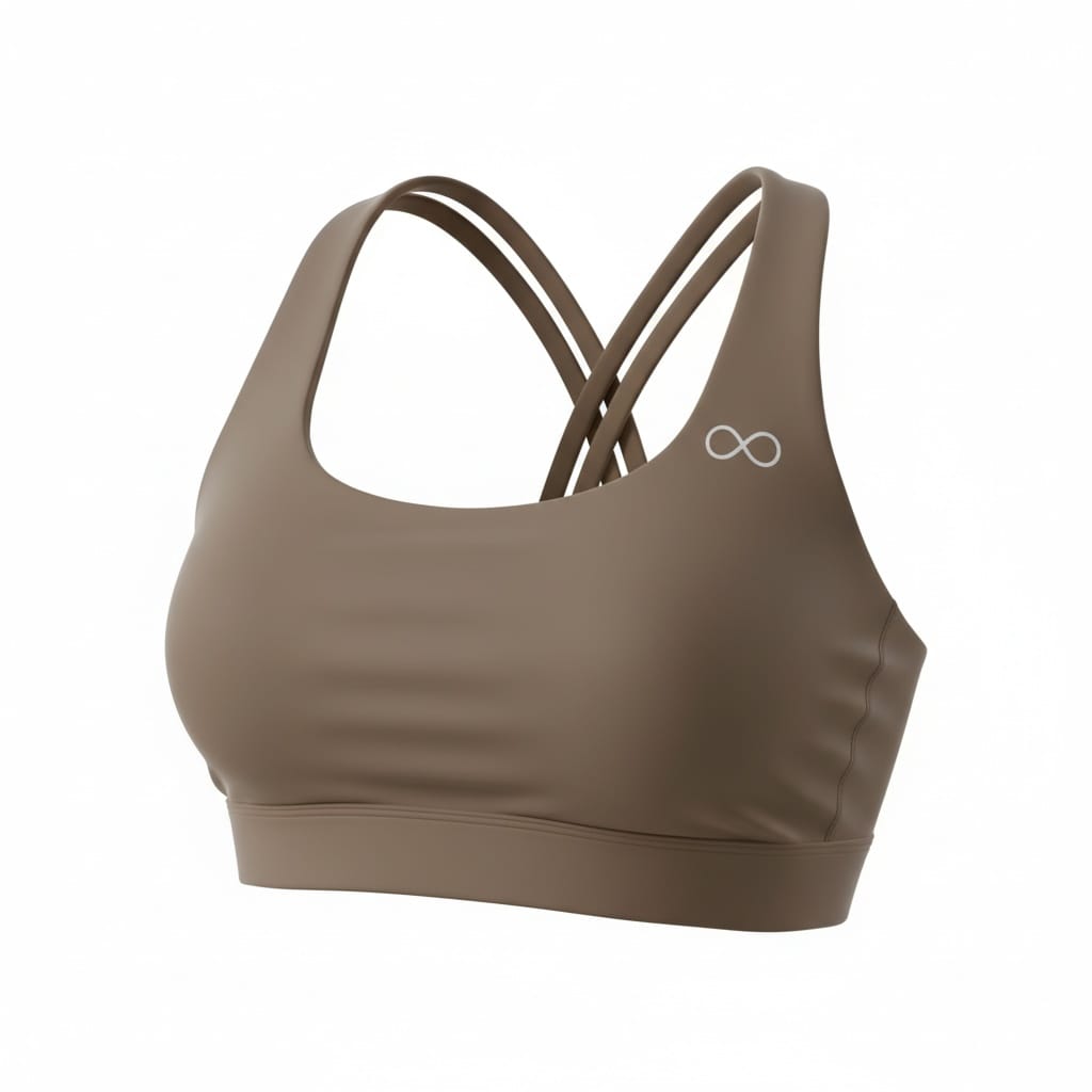 Chocolate brown yoga top