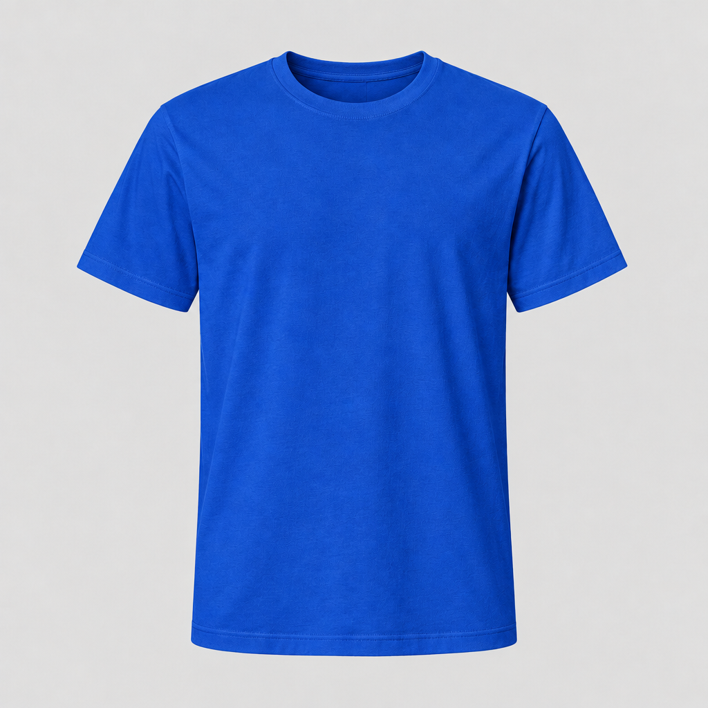 Blue T-shirt mockup