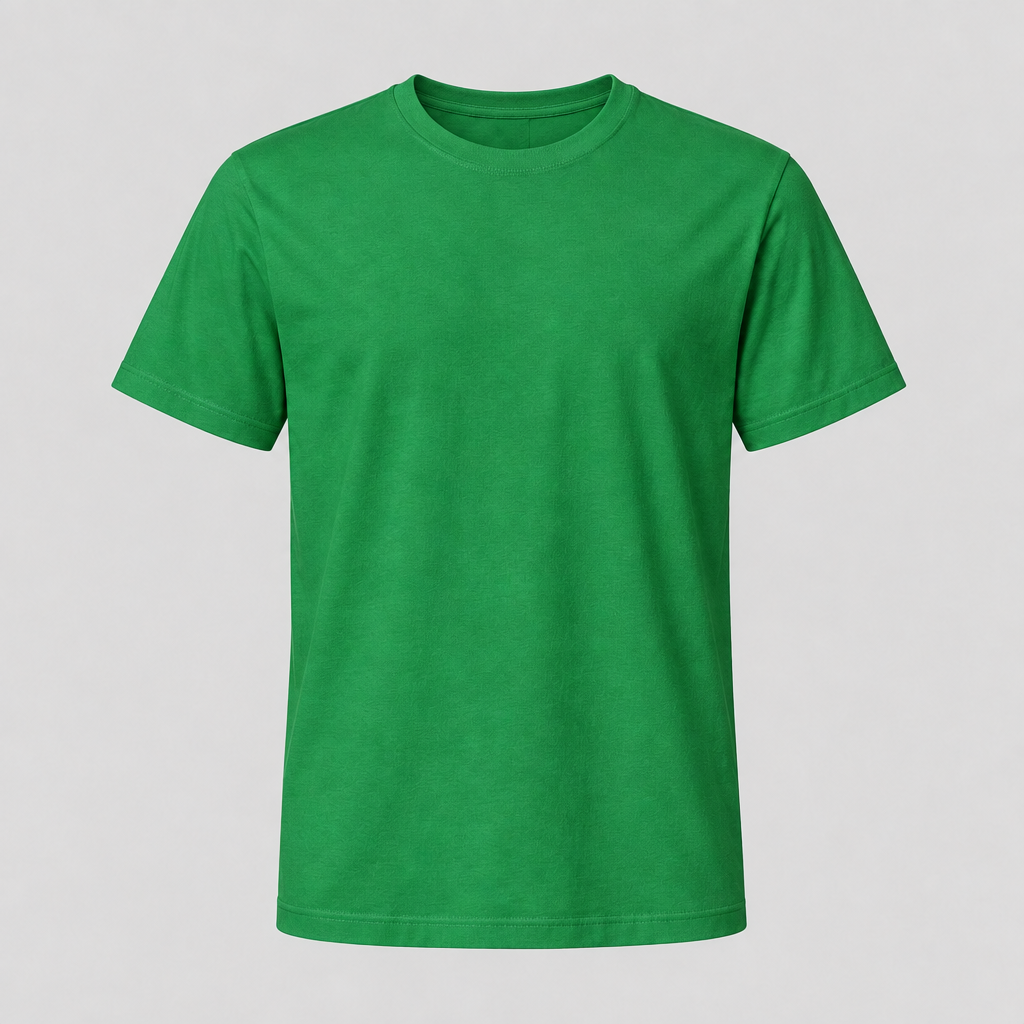 Green T-shirt mockup