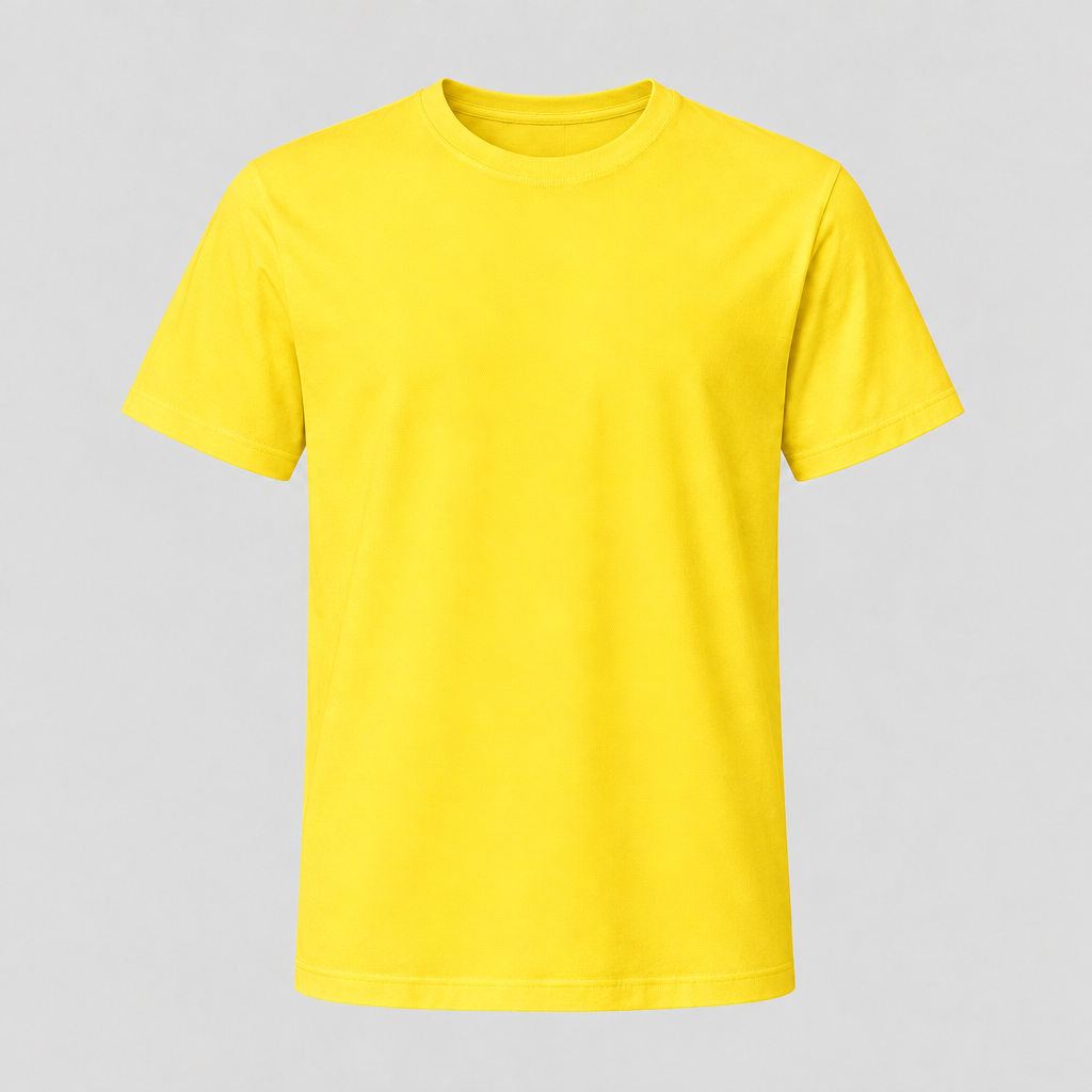 Yellow T-shirt mockup