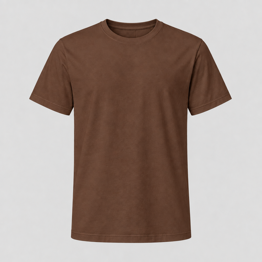 Brown T-shirt mockup