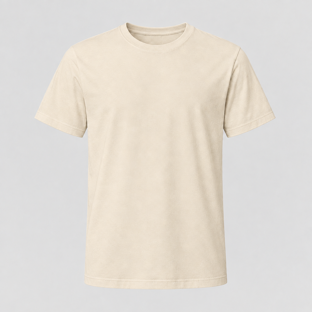 Beige T-shirt mockup